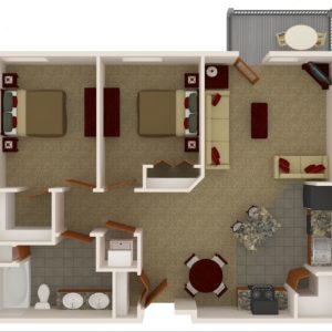 Two Bedroom - One Bath