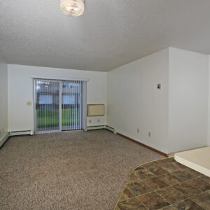 Kitchen, Dining & Living Room