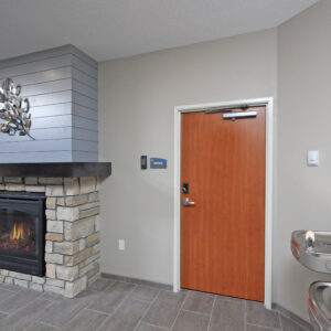 Office & Entry Fireplace