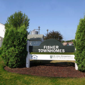 Fisher Townhomes Sign