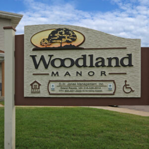 Woodland Manor Sign