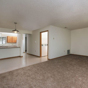 Living Area, Kitchen & Laundry