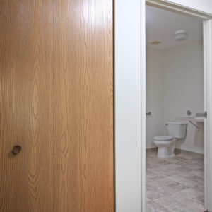 Hallway Closet & Accessible Bathroom