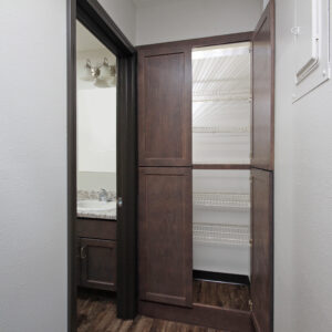 Hallway Closet & Bathroom
