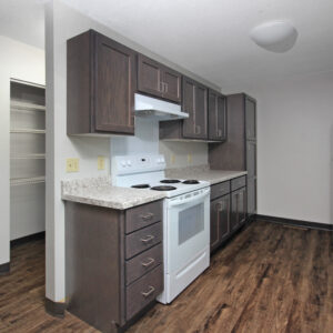 Kitchen, Hallway & Living Room