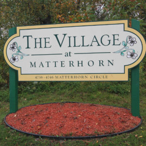 Village at Matterhorn Sign