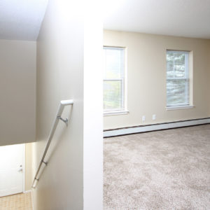 Entry Stairs & Living Room