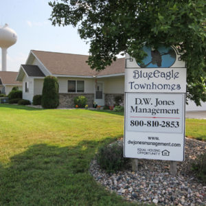 Blue Eagle Townhomes Sign