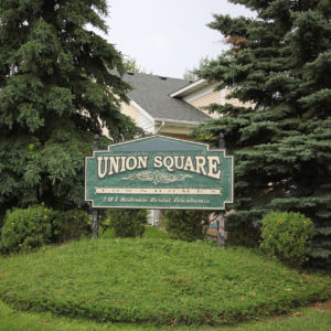 Union Square Townhomes Sign