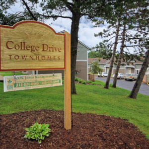 College Drive Townhomes Sign