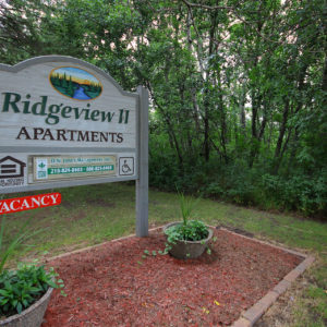 Ridgeview II Apartments Sign