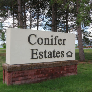 Conifer Estates Sign