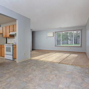 Dining Room, Living Room & Kitchen