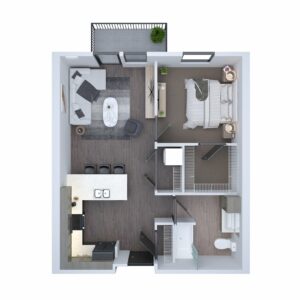 Unit B1 - One Bedroom & One Bath