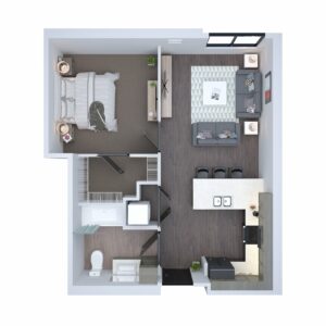 Unit B4 - One Bedroom & One Bath