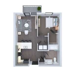 Unit B5 - One Bedroom & One Bath