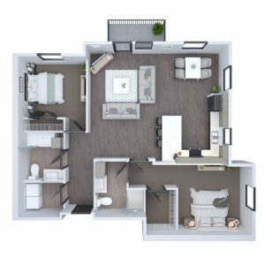 Unit C3 - Two Bedroom & Two Bath